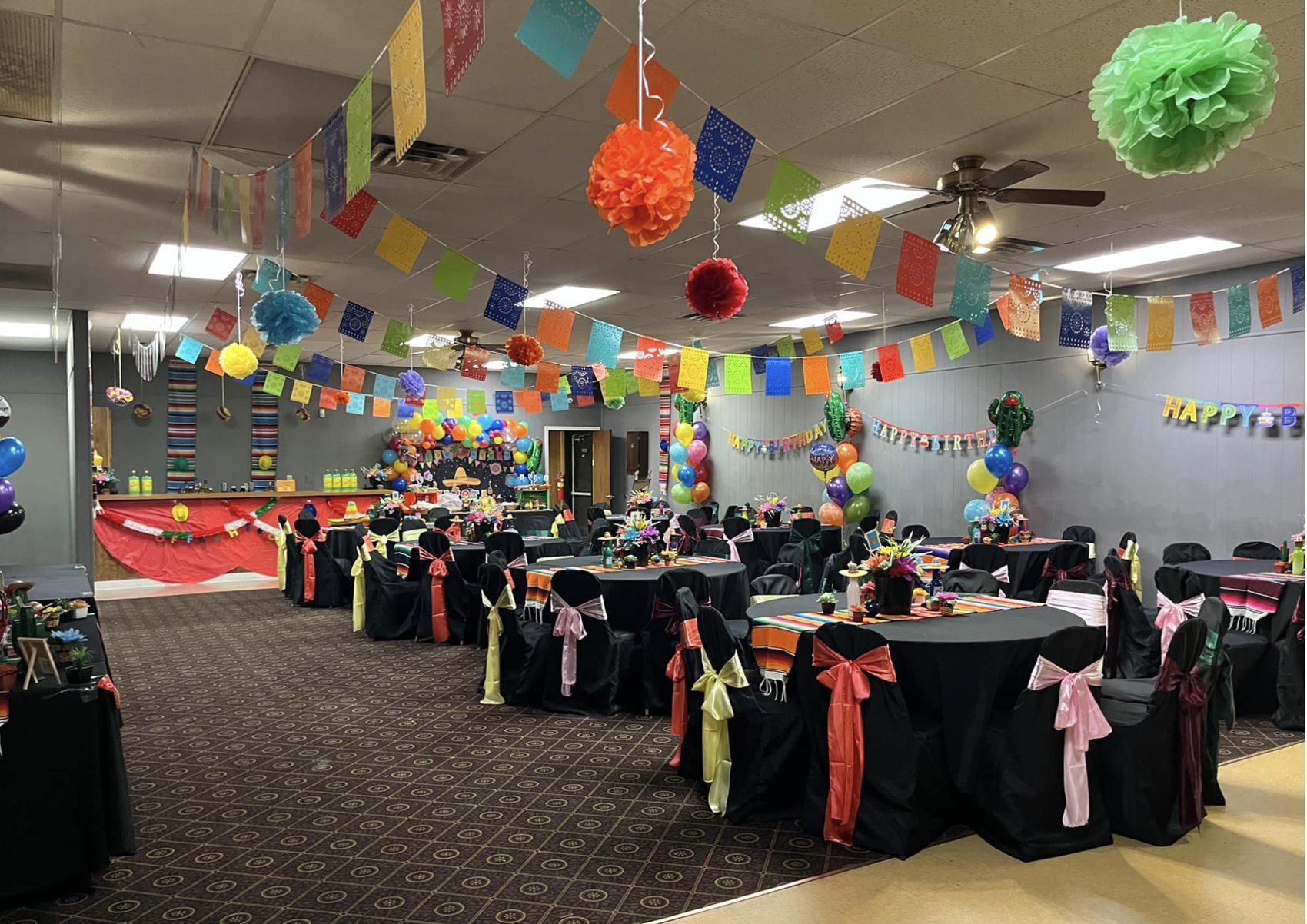 Colorful fiesta birthday party